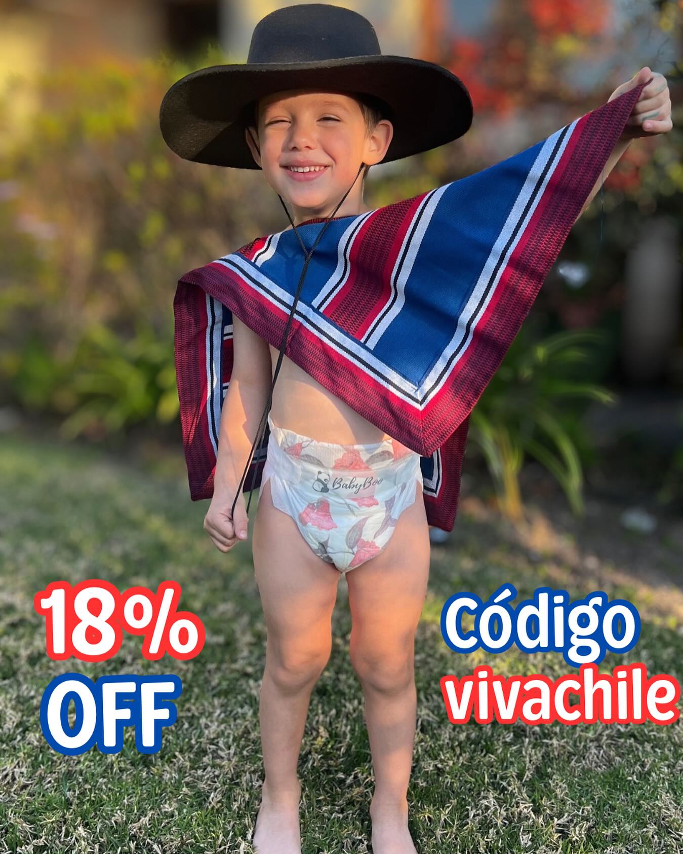 ❤️🤍💙Te queremos desear unas felices fiestas patrias y agradecerte por siempre elegirnos! Cómo marca orgullosa chilena te queremos regalar un 18% OFF en toda la web usando el código VIVACHILE. 🇨🇱
📆Aprovecha este descuento que es solo válido para este 18 y 19 de septiembre o hasta agotar stock por nuestra página web.BabyBoo mejores para ti, mejores para tu bebé, mejores para el planeta. 🐼🌎
